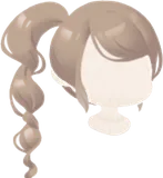 ナチュラルブラウンポニテ