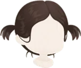 ラフな二つ結び
