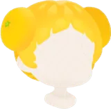 お団子オレンジヘア