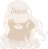 晴れ空にかがやく少女の髪