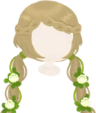 庭小人の編み込みヘア