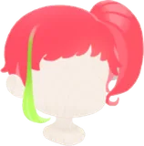 ポップなサイドテールヘア