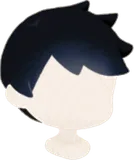 夜風に揺れる黒髪