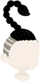 クールな刈り込みマンバンヘア