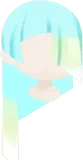 テクノカットロングヘア