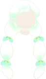 妖精の大きな二つ結び