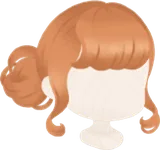 絵描きの女の子のまとめ髪
