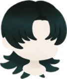センターパートヘア