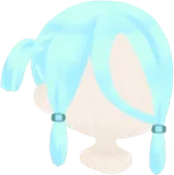 遺跡で出会った少女の髪