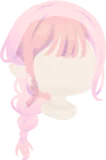 ゆる編みアレンジヘア