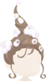 泡付きトルネード風ヘア