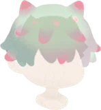 植物に影響された髪