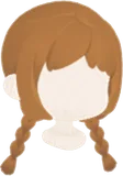 文学少女のおさげヘア