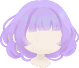 紫陽花カラーのふんわりボブ