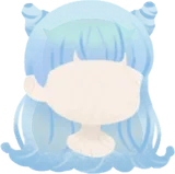 バブルライトブルーヘア