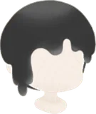 黒いスライムのヘア
