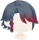 赤色が滲む風雅な髪
