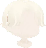 目元まで垂れた白髪