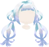 白銅色の結い髪
