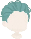 クールなオールバック