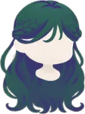 ナチュラル編み込みハーフアップ