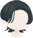 センターショートウルフヘア