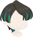 グリーンメッシュショートヘア