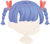 ブルークロスピンヘア