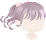 なびくポニーテールヘア