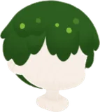 苔のようなショートヘア