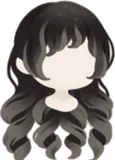 セビア色の螺旋ヘア
