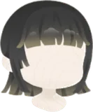ぱっつん和風ボブ