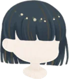 煌めく夜空のボブヘア
