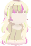 メッシュ入りソフトウルフヘア