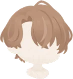 カガミのサイドパートアレンジヘア
