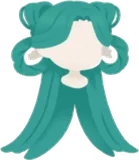 深緑の長髪