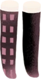 チェックとブラックのソックス