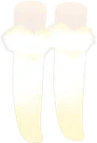 ふわふわが付いた妖精のニーハイ
