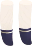 ライン入り紺色靴下