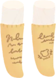 文字が書かれたレターソックス