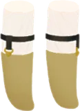 ガーター付きソックス・黄緑
