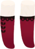 レースソックス・チェリーレッド