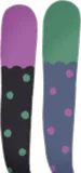 アシンメトリードットタイツ