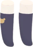 ワンポイント付きスクールソックス