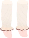 フリル付きシースルーソックス