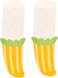フリル付きストライプソックス