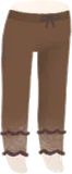 大地色のレギンス