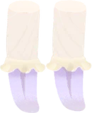ラベンダーフリルソックス