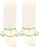 チュールフリル付きソックス