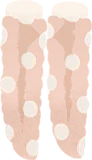 ふわもこルームソックス・水玉
